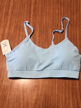 Xersion Light Blue Seamless Stretch Bralette
